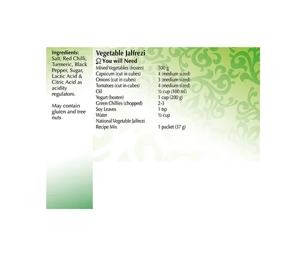 Vegetable Jalfrezi 37g de National - Image 4
