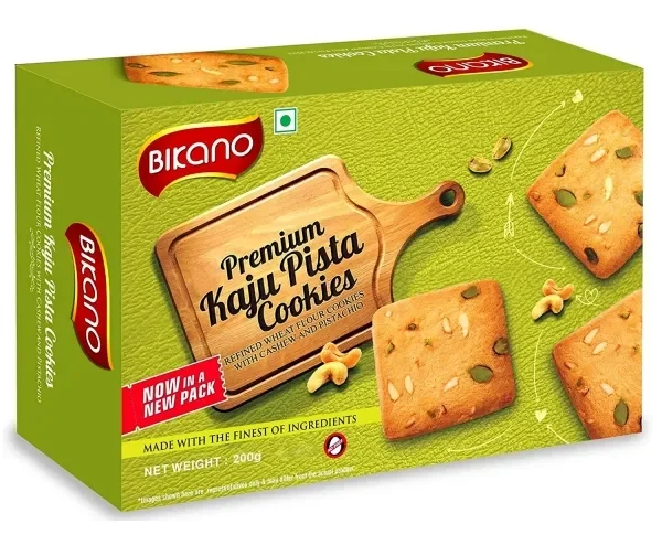 Biscuits cookies indiens cajou pistache 200g de Bikano