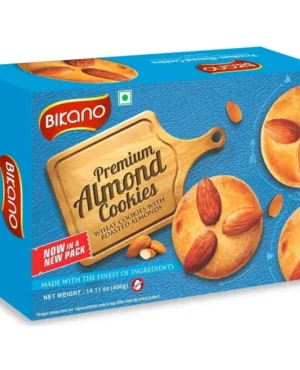 Biscuits cookies indiens amande 200g de Bikano