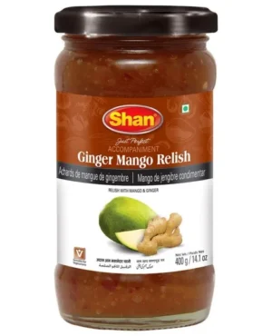 Chutney de gingembre mangue sauce indienne 400g de Shan