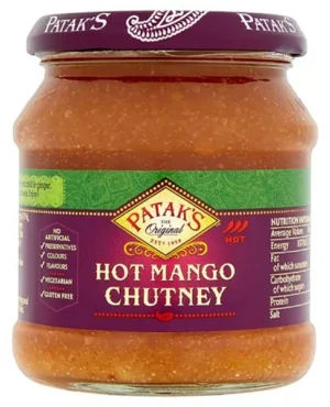 Chutney de mangue forte sauce indienne 340g de Patak&rsquo;s