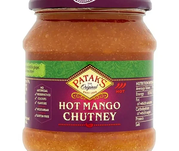 Chutney de mangue forte sauce indienne 340g de Patak&rsquo;s