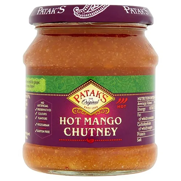 Chutney de mangue forte sauce indienne 340g de Patak&rsquo;s