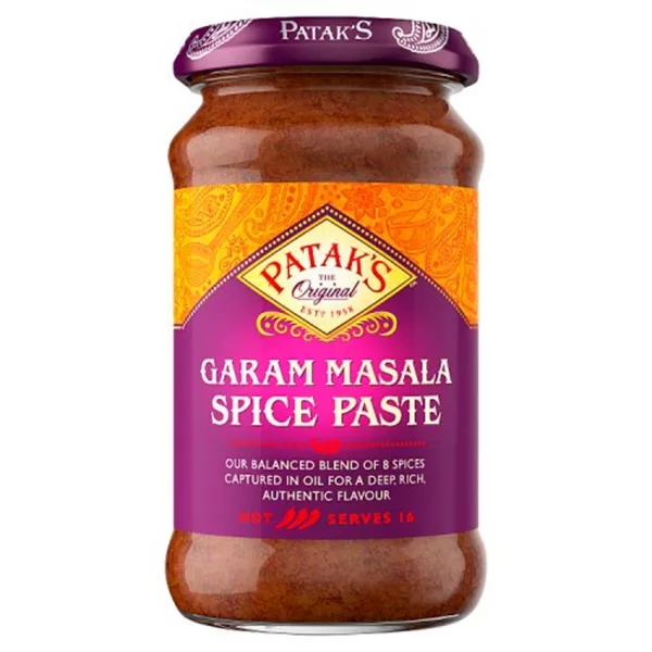 Pâte de curry indienne Garam masala très épicé 250ml de Patak&rsquo;s
