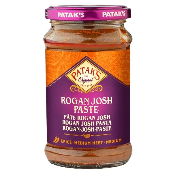 Pâte de curry indienne Rogan Josh épicé 250ml de Patak&rsquo;s