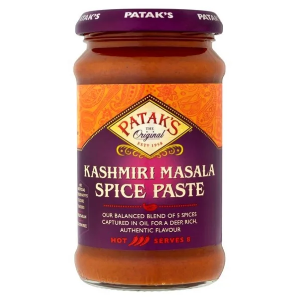 Pâte de curry indienne Kashmiri très épicé 250ml de Patak&rsquo;s