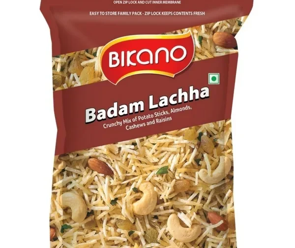 Mélange apéritif indien Namkeen Laccha amande 200g de Bikano