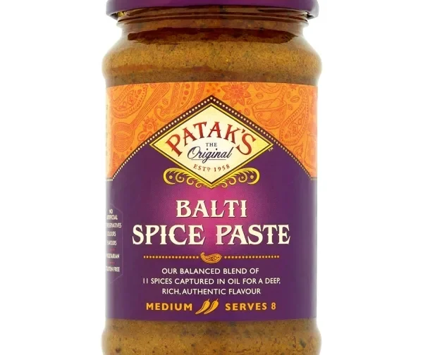 Pâte de curry indienne Balti épicé 250ml de Patak&rsquo;s