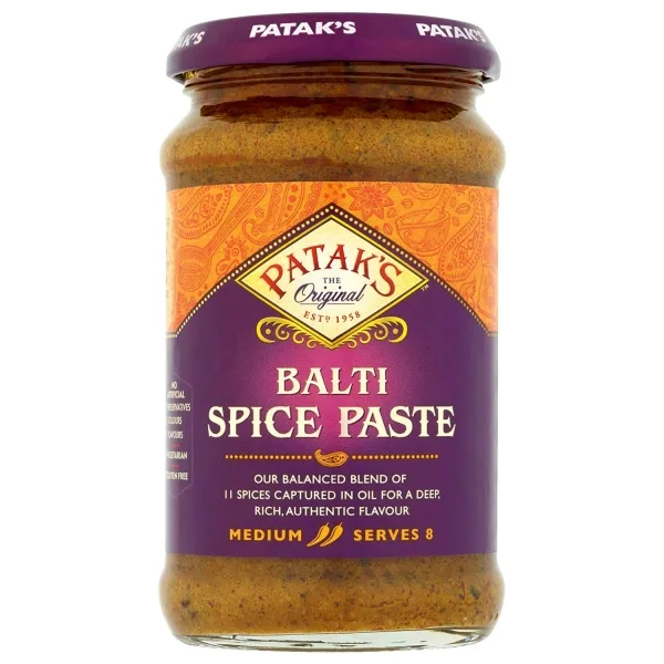 Pâte de curry indienne Balti épicé 250ml de Patak&rsquo;s