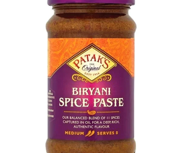 Pâte de curry indienne Biryani épicé 250ml de Patak&rsquo;s