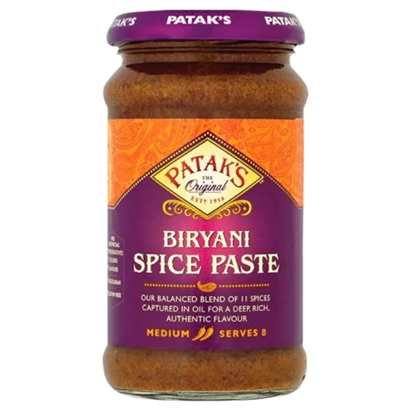 Pâte de curry indienne Biryani épicé 250ml de Patak&rsquo;s