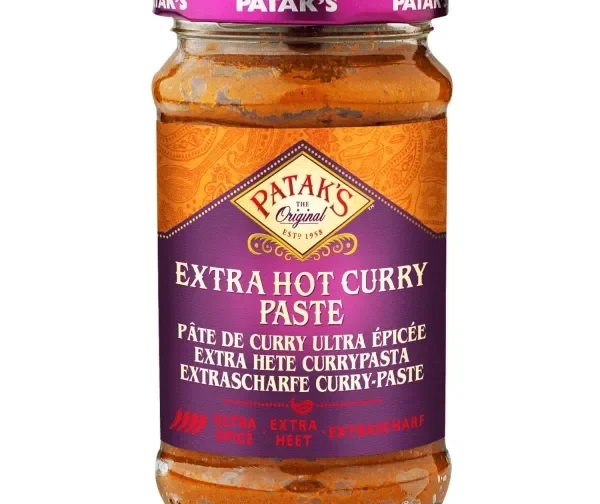 Pâte de curry indien ultra épicée 250ml de Patak&rsquo;s