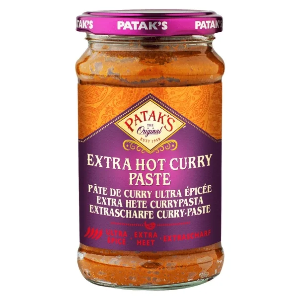 Pâte de curry indien ultra épicée 250ml de Patak&rsquo;s