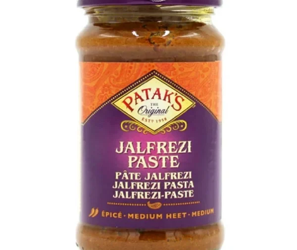 Pâte de curry indienne Jalfrezi épicée 250ml de Patak&rsquo;s