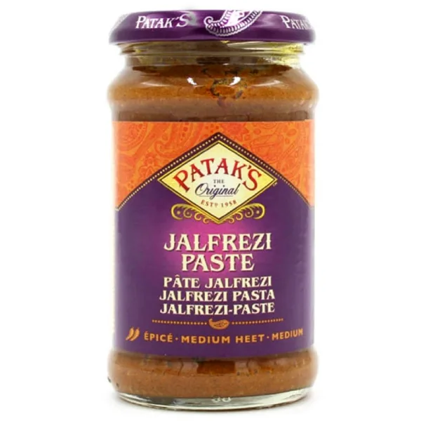 Pâte de curry indienne Jalfrezi épicée 250ml de Patak&rsquo;s