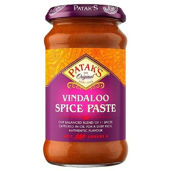 Pâte de curry indienne Vindaloo très épicé 250ml de Patak&rsquo;s