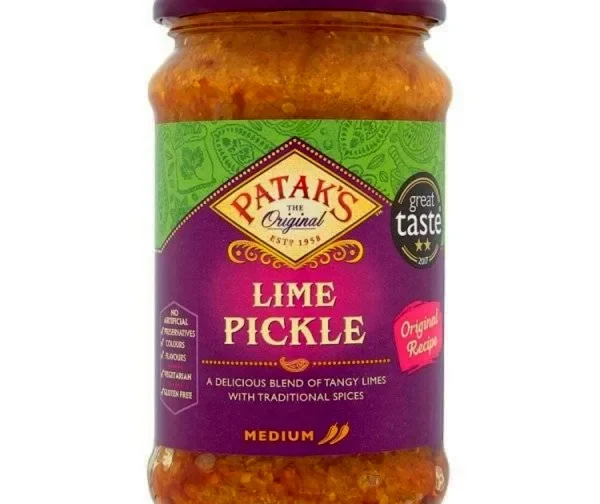 Pickles ou achars indiens au citron épicé 250ml de Patak&rsquo;s
