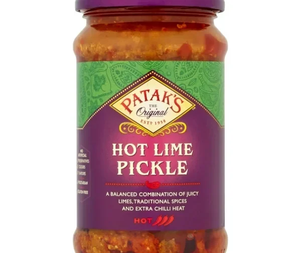 Pickles ou achars indiens au citron très épicé 250ml de Patak&rsquo;s