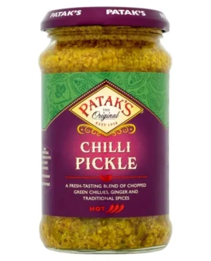 Pickles condiments indiens aux piments très épicé 250ml de Patak&rsquo;s