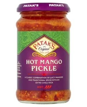 Pickles ou achars indiens à la mangue très épicés 250ml de Patak&rsquo;s