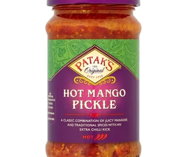 Pickles ou achars indiens à la mangue très épicés 250ml de Patak&rsquo;s