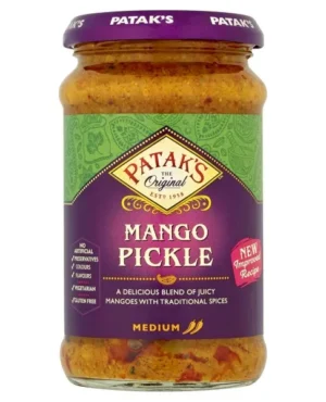 Pickles ou achars indiens à la mangue épicés 250ml de Patak&rsquo;s