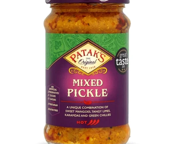 Pickles mélange indien sauce très épicée 250ml de Patak&rsquo;s