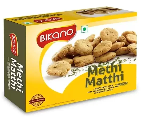 Mélange apéritif indien Methi Matthi 400g de Bikano