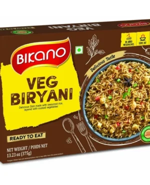 Plat indien riz cuisiné Biryani aux légumes 375g de Bikano